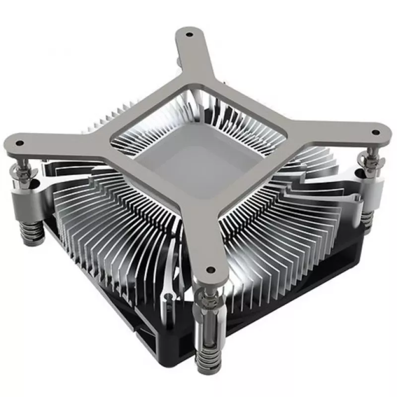 Arrefecedor de CPU Dynatron Z60 para LGA1851 LGA1700, Caixa de alumínio, Ventoinha de 80 mm