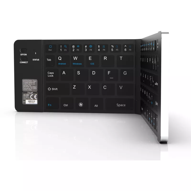 Teclado sem fios Inca IBK-579BT Bluetooth 66 teclas Metallic prateado