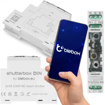 Módulo de controlo de estores bleBox 37578 para estores