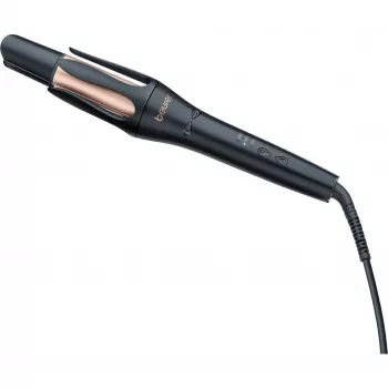 Ferro de encaracolar Beurer HT 75 — cilindro de 25 mm com revestimento cerâmico, preto/cobre
