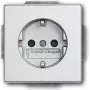 BUSCH JAEGER 2013-0-5272 - CEE 7/3 - 2P+E - prateado - 250 V - 16 A - 63 mm
