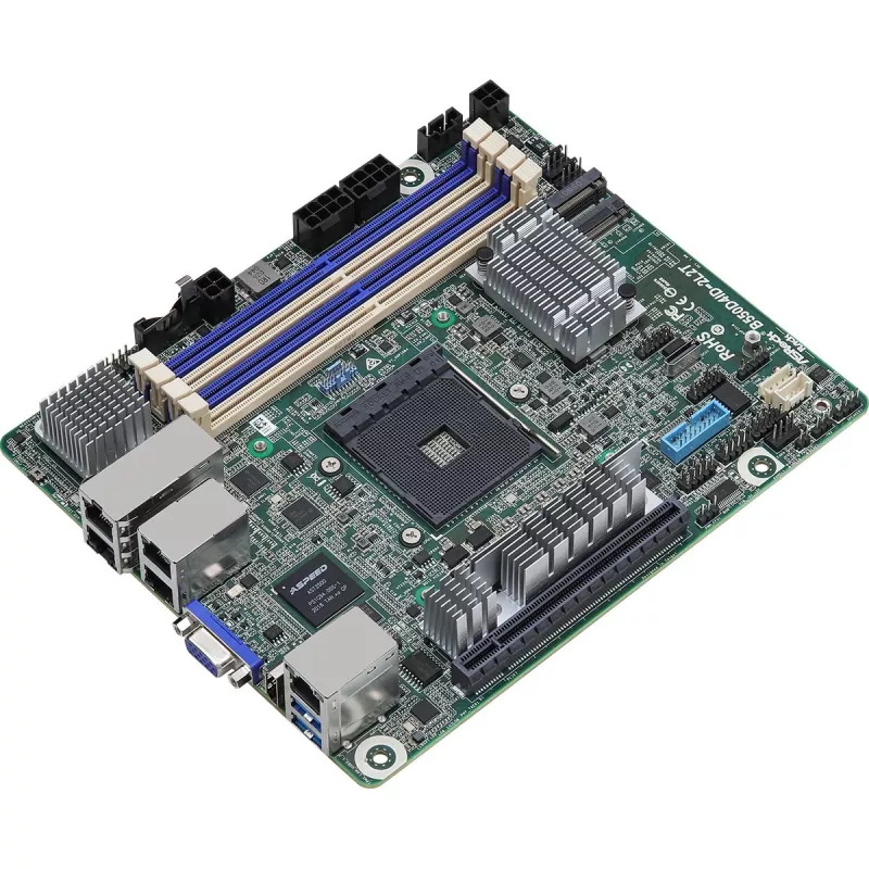 Placa-mãe ASRock B550D4ID-2L2T AMD B550 Socket AM4 mini ITX (B550D4ID-2L2T)