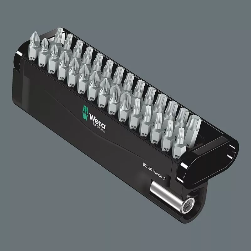 Wera 2 SB Conjunto de pontas para chave de fendas 30 peças Phillips Pozidriv
