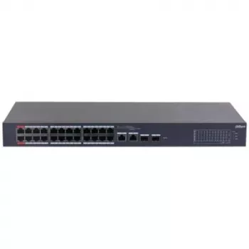 Switch de rede Dahua Technology DH-CS4226-24ET-375 gerido L2 Gigabit Ethernet (10/100/1000) Power over Ethernet (PoE) preto