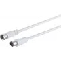 Cabo coaxial S/CONN 80078-32 10 m tipo F branco