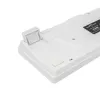 Teclado White Shark RONIN branco USB QWERTY 68 teclas LED