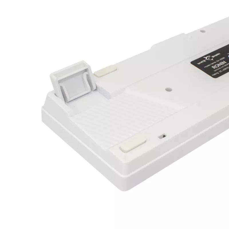 Teclado White Shark RONIN branco USB QWERTY 68 teclas LED