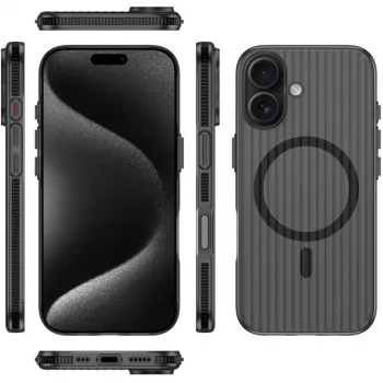 Capa 4smarts 541639 para iPhone 17 16 cm (6,3 polegadas) Preto Transparente