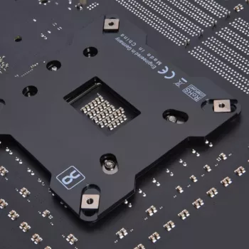 Backplate Alphacool 13071 aço inoxidável preto 90mm