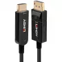 Cabo DisplayPort 1.2 para HDMI 18G híbrido de fibra ótica Lindy 10m