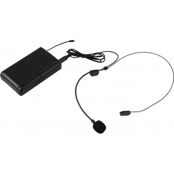 Microfone sem fios Omnitronic WAMS-10BT com headset, sistema Bluetooth sem fios