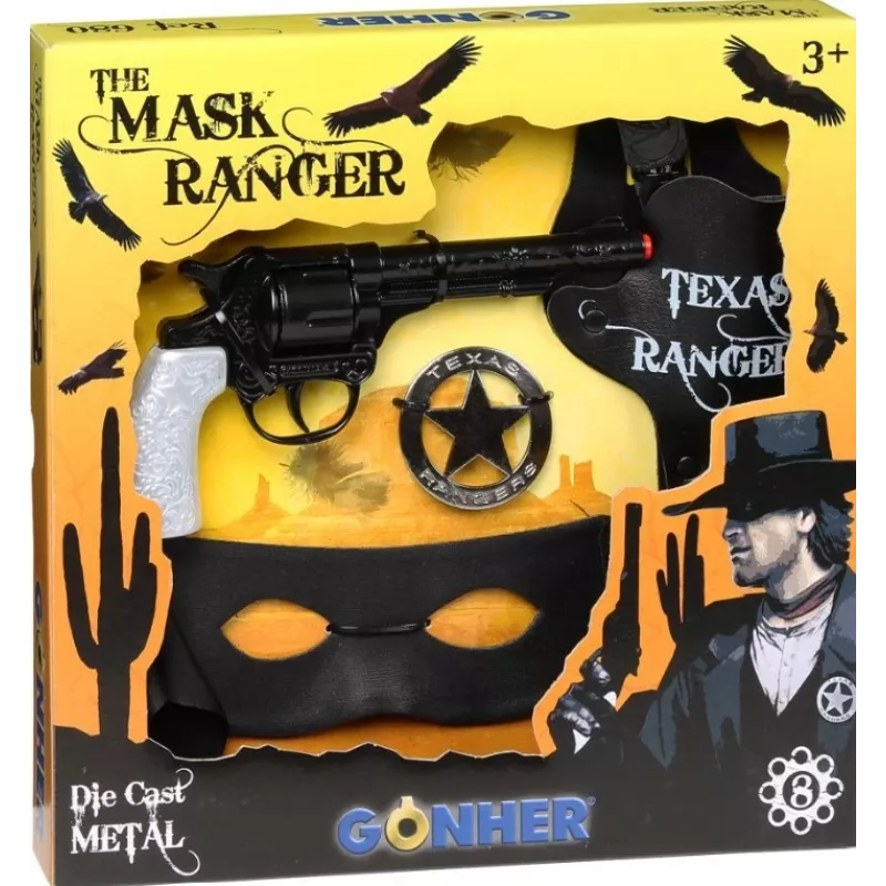 Gonher conjunto de cowboy com máscara