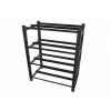 Suporte de bateria para UPS 830x454 2 filas 4 níveis 8 compartimentos preto embalado plano
