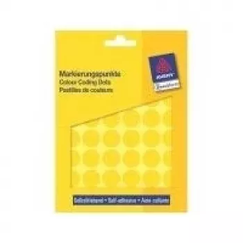 Pontos de codificação de cores Avery 3377 amarelo