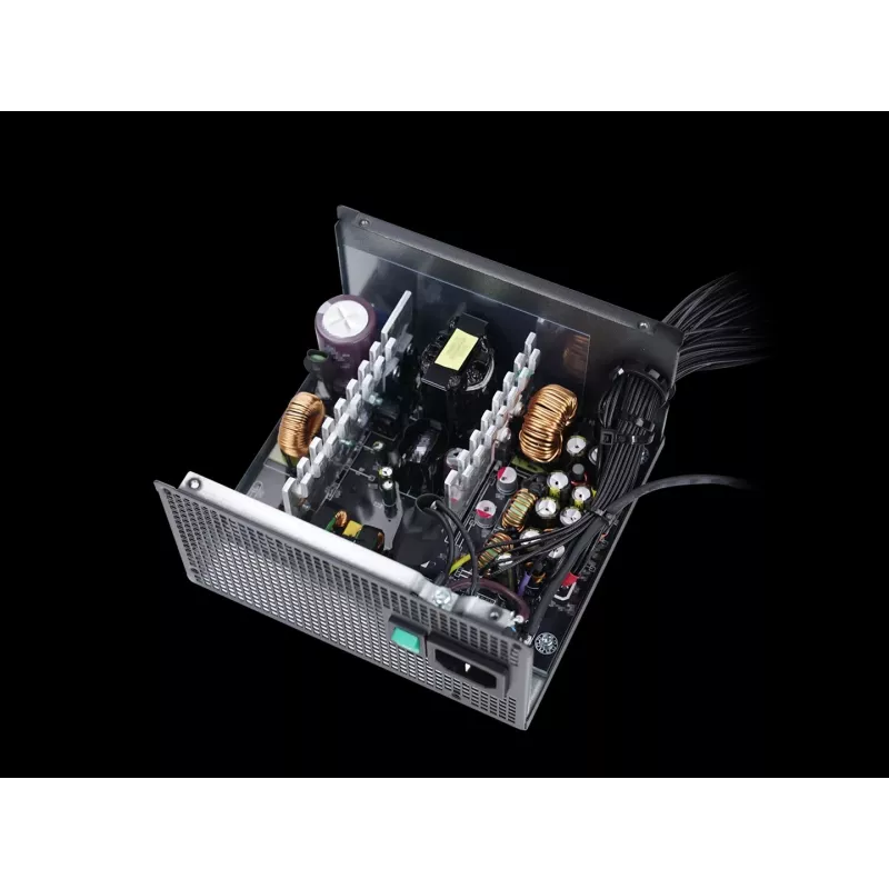 Fonte de alimentação ATX DeepCool PF600X 600W 80 PLUS Bronze, 600 W, ventoinha de 12 cm, ATX 2.52, 24 pinos, 2×(6+2) PCIe, 8×SATA