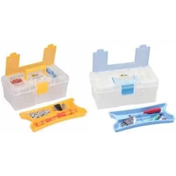 Caixa de armazenamento allit McPlus Clear 12.5, polipropileno (PP), azul, transparente, modelo 416401
