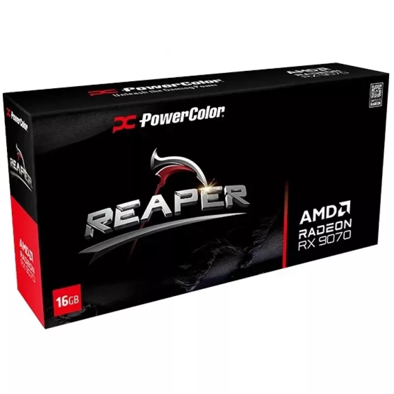 Placa gráfica PowerColor Radeon RX 9070 16 GB GDDR6 PCIe 5.0, 2520 MHz Boost, 3x DisplayPort 2.1a + HDMI 2.1b, 2x 8-Pin