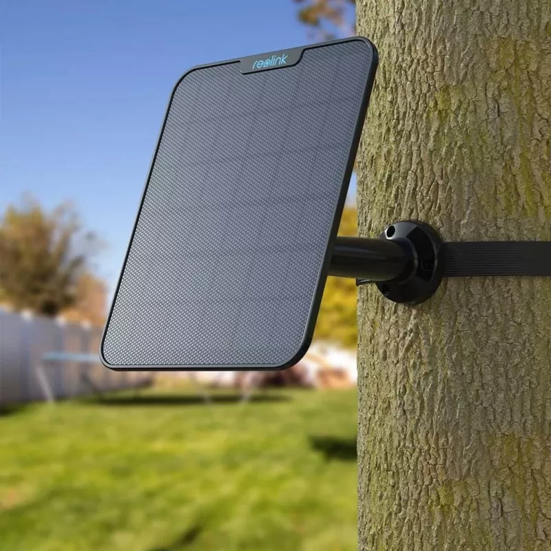 Painel solar Reolink preto 2 TYPE-C