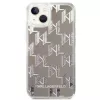 Karl Lagerfeld KLHCP14MLMNMS iPhone 14 Plus 6.7 Capa rígida prateado / prateado Liquid Glitter Monogram