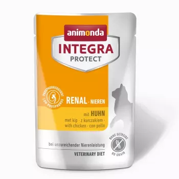 Alimento húmido para gatos animonda Integra Protect 86632 85 g — Gatos adultos, frango, sem cereais, em caso de insuficiência renal