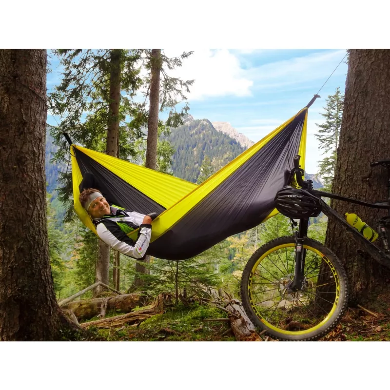 Adventure Hammock Yellowstone AZ-1030413, rede de campismo amarela/preta