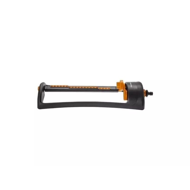 Aspersor de água Fiskars 1023661 em metal preto, laranja