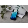 Capa para telemóvel iKins para iPhone XR – lago azul exterior, preto interior