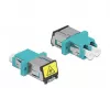 DeLOCK 86900 acoplador de fibra ótica LC duplex fêmea-fêmea multimodo água