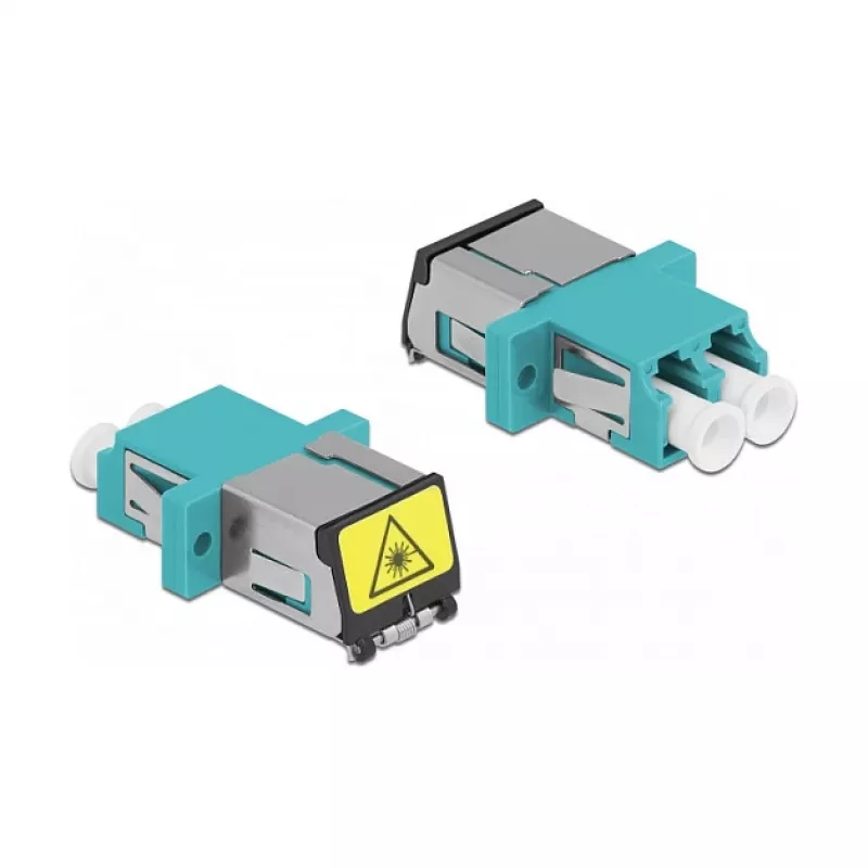 DeLOCK 86900 acoplador de fibra ótica LC duplex fêmea-fêmea multimodo água