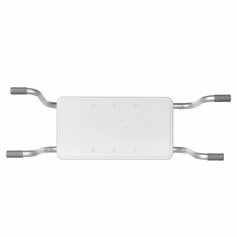 Banco de banheira ActionMed LW200AM design rebaixado para banheira, Tecnopolímero, prateado, antiderrapante, ajuste horizontal