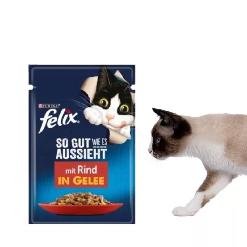 Purina Felix MIX comida húmida para gatos, 120 x 85 g