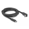 Cabo USB DeLOCK USB Type-C macho para USB Type-C macho angular 2 m 5 Gbit/s 4K PD 60W