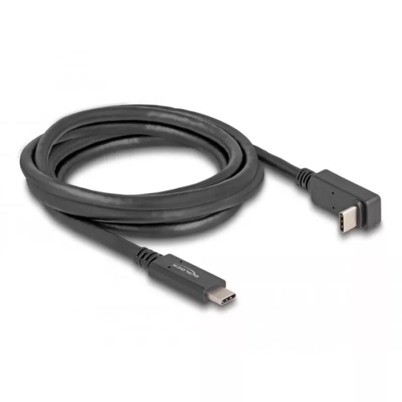 Cabo USB DeLOCK USB Type-C macho para USB Type-C macho angular 2 m 5 Gbit/s 4K PD 60W