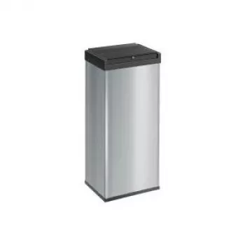 Balde do lixo Hailo BIG BOX 60L SIL 6460-312, capacidade 60 L, prateado
