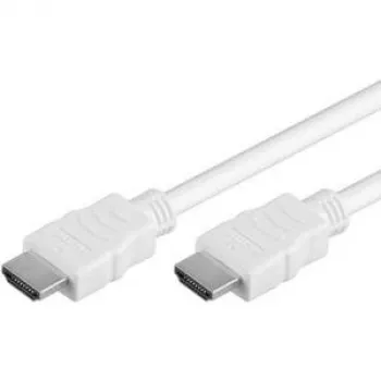 Cabo de vídeo/áudio/rede VALUE High Speed - HDMI - HDMI, 19 pinos (macho) - HDMI, 19 pinos (macho) - 3 m - blindado - branco (11.99.5703)