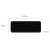 Aquecedor elétrico Mill Invisible Smart WiFi Heater 1300W para divisões até 19 m² preto IPX4