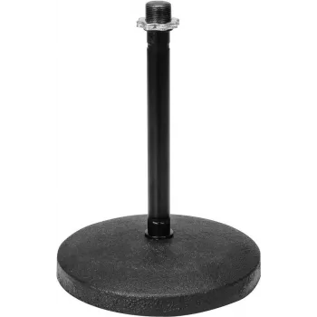Base de mesa Omnitronic GES-1 em ferro fundido — apoio redondo de carga pesada para tampos de mesa