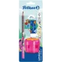 Pelikan Conjunto de lápis de aprendizagem Combino BS, borracha, afia-lápis, rosa (821612)