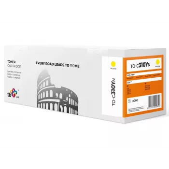 Toner para OKI C310 TO-C310YN amarelo 100% novo