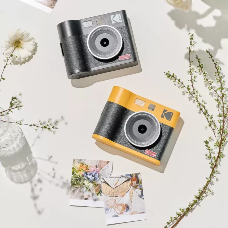 Máquina fotográfica instantânea Kodak Mini Shot 3 Era – preta, tecnologia de impressão 4Pass
