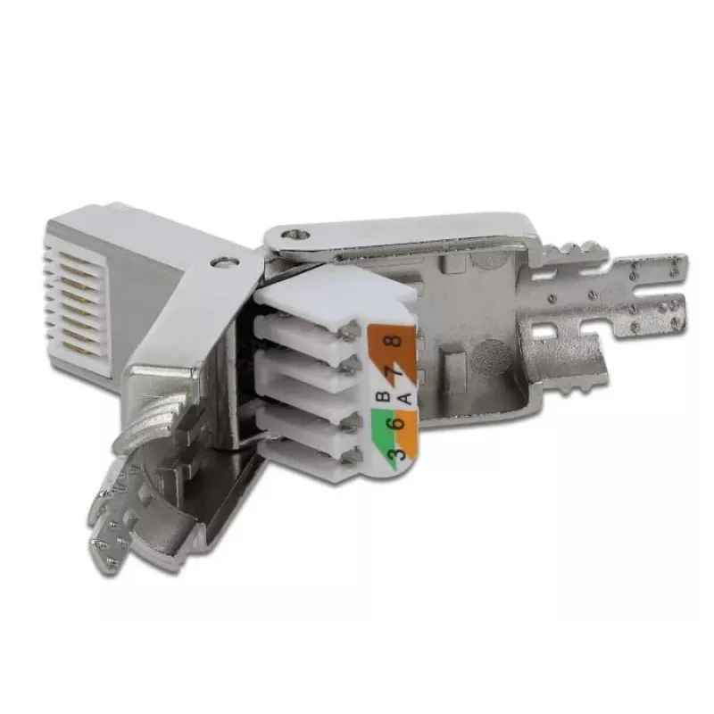 Conector de cabo DeLOCK 86477 RJ-45 cinzento