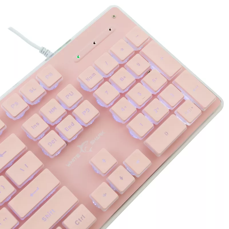 Teclado gaming White Shark GK-003441 Tachi, rosa, layout US