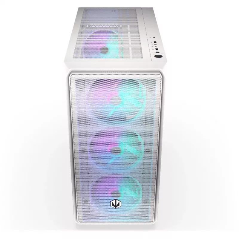Endorfy Arx 700 ARGB caixa de PC, torre Midi, ATX, vidro temperado - inclui 4 ventoinhas ARGB de 140 mm, branco (EY2A017)