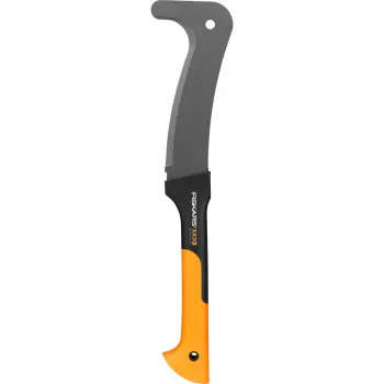Faca Fiskars 1003609 de lâmina fixa preta, cinzenta, laranja
