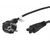 Cabo de alimentação Lanberg CA-C5CA-11CC-0018-BK preto 1,8 m CEE7/7 conector fêmea C5 (CA-C5CA-11CC-0018-BK)