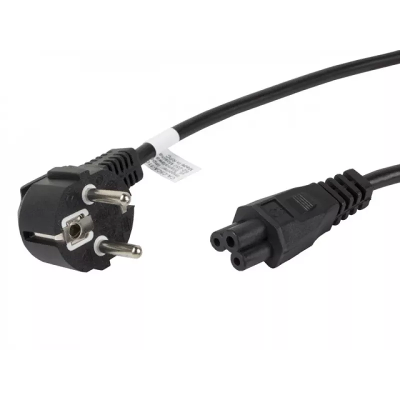 Cabo de alimentação Lanberg CA-C5CA-11CC-0018-BK preto 1,8 m CEE7/7 conector fêmea C5 (CA-C5CA-11CC-0018-BK)