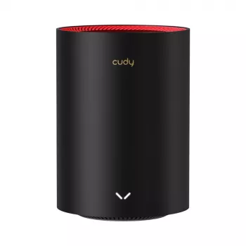 Cudy M3000 pack de 2 dual-band (2,4 GHz / 5 GHz) Wi-Fi 6 (802.11ax) preto, vermelho 1 interno
