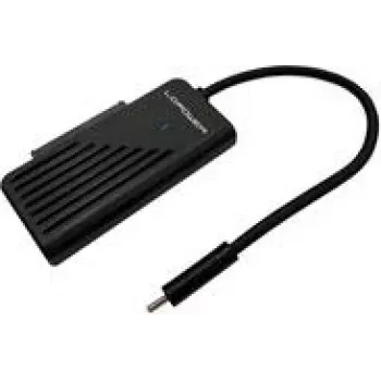 Fonte de alimentação LC USB-C para 1xNVMe-M.2 SSD e 1x2.5''/3.5''/HDD - adaptador (LC-ADA-USB-SATA-NVME)