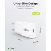 Carregador rápido fino GaN USB-C PD (30 W) (branco)
