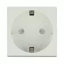 Tomada DELOCK CEE 7/3 (tipo E) branco, 250 V, 16 A, 4000 W